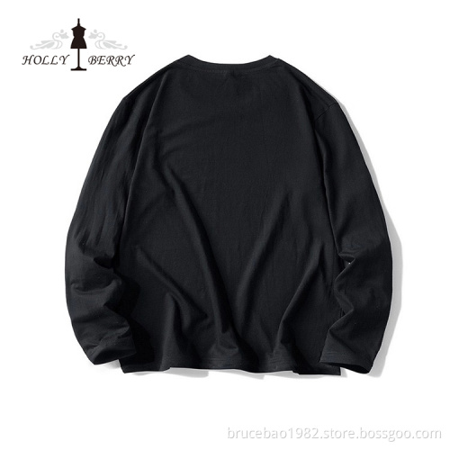 Basic Model O-neck Soft Basic Model Black Man Fleeces Men's Hoodies